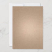 Invitation Monogramme Mariage floral Arche rose (Dos)