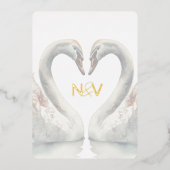 Invitation Monogramme Mariage Foil (Recto)