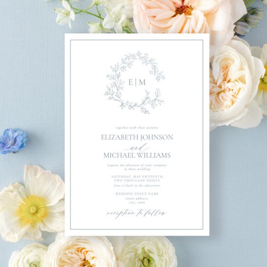 Invitation Monogramme Mariage Inv.