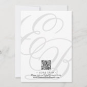 Invitation Monogramme Minimaliste 30ème anniversaire (Dos)