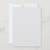 Invitation Monogramme minimaliste Emerald Green (Dos)
