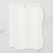 Invitation Monogramme minimaliste Mariage blanc doux (Dos)