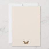 Invitation Monogramme minimaliste Mariage chic (Dos)