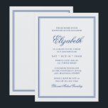 Invitation Monogramme moderne bat mitzvah sur cadre simple<br><div class="desc">Composé d'élégante serif et de typographie de script cursive sur le cadre. Il est conçu par Select Party Supplies,  exclusif pour Zazzle. Disponible ici : http://www.zazzle.com/selectpartysupplies</div>