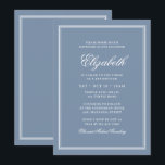 Invitation Monogramme moderne bat mitzvah sur cadre simple<br><div class="desc">Composé d'élégante serif et de typographie de script cursive sur le cadre. Il est conçu par Select Party Supplies,  exclusif pour Zazzle. Disponible ici : http://www.zazzle.com/selectpartysupplies</div>