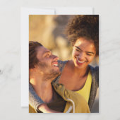 Invitation Monogramme moderne Dusty Blue Greenery Mariage pho (Dos)