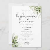 Invitation Monogramme Monogram Bridesmaids Luncheon Invi (Devant)