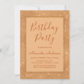 Invitation Monogramme Octobre Étincelle Unicorne Anniversaire (Dos)