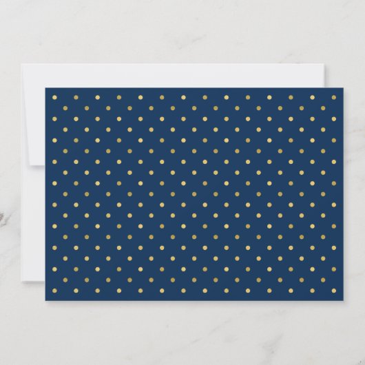 Invitation Monogramme or classique couleur modifiable Enregis (Dos)