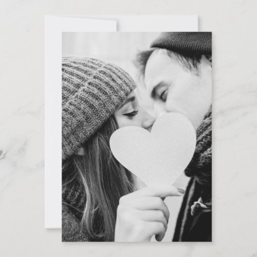 Invitation Monogramme or Mariage photo (Dos)