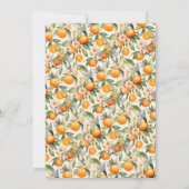 Invitation Monogramme Orange Blossom (Dos)