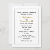Invitation Monogramme Paons Vintage (Dos)