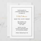 Invitation Monogramme Paons Vintage (Dos)