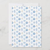 Invitation Monogramme Petit Citrouille Sur Le Chemin Baby sho (Dos)