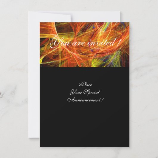Invitation MONOGRAMME PHOTON noir rose rsvp (Dos)