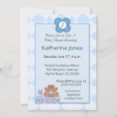 Invitation Monogramme pour les garçons (Devant)