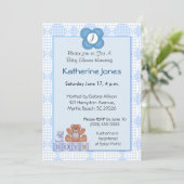 Invitation Monogramme pour les garçons (Debout devant)