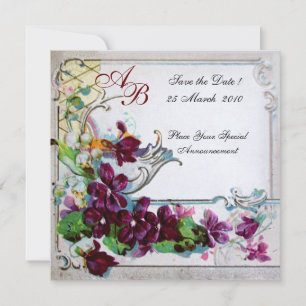 INVITATION MONOGRAMME ROMANTIQUE 4