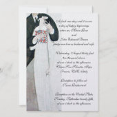 INVITATION MONOGRAMME ROMANTIQUE DE MARIAGE ET DE GROUPE (Dos)