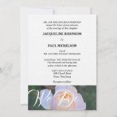 Invitation Monogramme Rose Pâle Mariage On Fait (Devant)