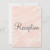 Invitation Monogramme rose pour réception de mariage  (Devant)
