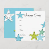 Invitation Monogramme Starfish (Devant / Derrière)