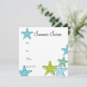 Invitation Monogramme Starfish (Debout devant)