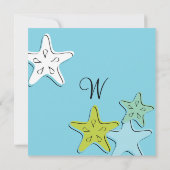 Invitation Monogramme Starfish (Dos)