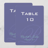 Invitation Monogramme Ton sur Ton (Devant / Derrière)