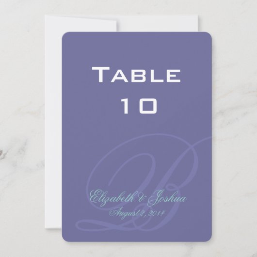 Invitation Monogramme Ton sur Ton (Devant)