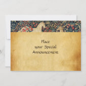 INVITATION MONOGRAMME UNICORNE ET CERVEAU PARCHEMENT DE SCEAU (Dos)