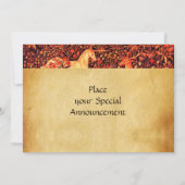 INVITATION MONOGRAMME UNICORNE ET CERVEAU PARCHEMENT DE SCEAU (Dos)