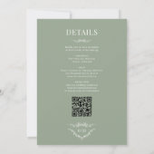 Invitation Monogramme victorien tout en un Mariage (Dos)