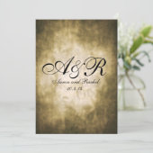 Invitation monogramme vintage (Debout devant)
