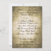 Invitation monogramme vintage (Dos)
