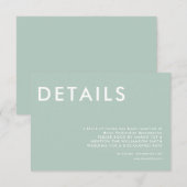 Invitation monogrammed, nom, (Devant / Derrière)