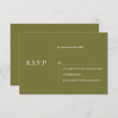 Invitation monogrammed, nom, (Devant / Derrière)