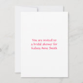 Invitation Monogrammes avec perruques (Dos)