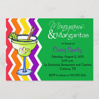 Invitation Monogrammes et Margaritas