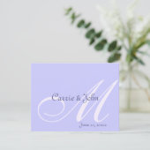Invitation Monogrammes Ton sur Ton (Debout devant)