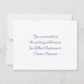 Invitation Monogrammes Ton sur Ton (Dos)