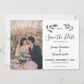 Invitation Monographie botanique rustique Enregistrer la date (Devant)