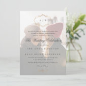 Invitation monographie classique romantique en or crest maria (Debout devant)