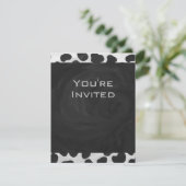 Invitation Monographie dalmate noir et blanc (Debout devant)