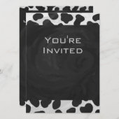 Invitation Monographie dalmate noir et blanc (Devant / Derrière)