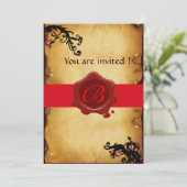 INVITATION MONOGRAPHIE DE PARCHEMENT DES NAVIRES MAGIQUES ET  (Debout devant)