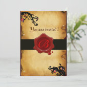 INVITATION MONOGRAPHIE DE PARCHEMENT DES NAVIRES MAGIQUES ET  (Debout devant)