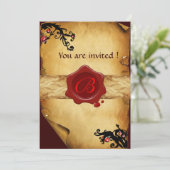 INVITATION MONOGRAPHIE DE PARCHEMENT DES NAVIRES MAGIQUES ET  (Debout devant)