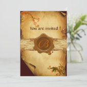 INVITATION MONOGRAPHIE DE PARCHEMENT DES NAVIRES MAGIQUES ET (Debout devant)