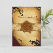 INVITATION MONOGRAPHIE DE PARCHEMENT DES NAVIRES MAGIQUES ET (Debout devant)